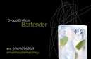 Επαγγελματική κάρτα για Bartenders: Αν θέλετε να ξεχωρίσετε στον κόσμο των bartenders, αυτή η επαγγελματική κάρτα είναι η ιδανική επιλογή. Το σχέδιο της κάρτας συνδυάζει μοντέρνες γραμμές και έντονα χρώματα που δημιουργούν μια αναζωογονητική αίσθηση. Η κομψή και δυναμική διάταξη προσελκύει την προσοχή, ενώ η γραμματοσειρά είναι ευανάγνωστη και σύγχρονη, προσδίδοντας σε κάθε λεπτομέρεια επαγγελματισμό.Η κάρτα αυτή αντανακλά τον επαγγελματικό χαρακτήρα και την αξιοπιστία σας, με την προσεγμένη αισθητική να υποδεικνύει σοβαρότητα και επιμέλεια. Κάθε αντίτυπο είναι φτιαγμένο για να ζωντανεύει το brand σας, κάνοντάς το εύκολα αναγνωρίσιμο. Η επιλογή για τα background στοιχεία προσθέτει ένα μοναδικό τόνο, ενισχύοντας την οπτική ταυτότητα της επιχείρησης σας.Επιπλέον, αυτή η επαγγελματική κάρτα προσφέρει δυνατότητα προσαρμογής, επιτρέποντάς σας να προσθέσετε το όνομά σας, τον αριθμό τηλεφώνου σας και το λογότυπό σας, με στόχο να διευκολύνετε την επικοινωνία με τους πελάτες σας. Προς αποφυγή παρανοήσεων, μπορεί ακόμη να περιλαμβάνει πληροφορίες για τις υπηρεσίες ή τα προϊόντα που προσφέρετε.Μια ελκυστική επαγγελματική κάρτα θα σας βοηθήσει να ξεχωρίσετε και να αφήσετε θετική εντύπωση σε κάθε πελάτη που σας συναντά. Μπορείτε να κάνετε όποιες αλλαγές θέλετε μέσω του online σχεδιαστικού εργαλείου.