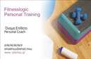 Επαγγελματική κάρτα για Personal Trainers: Αυτή η εντυπωσιακή επαγγελματική κάρτα συνδυάζει κομψότητα και δυναμική, ιδανική για κάθε Personal Trainer που επιθυμεί να αφήσει μια μνημειώδη εντύπωση στους πελάτες του. Το σχέδιο διαθέτει ζωντανά χρώματα, αποπνέοντας ενέργεια και αισιοδοξία, ενώ η διάταξη των στοιχείων είναι προσεκτικά μελετημένη για μέγιστη αναγνωσιμότητα. Η μοντέρνα γραμματοσειρά προσθέτει μια αίσθηση φρεσκάδας και επαγγελματισμού, ενώ τα background στοιχεία ενισχύουν τη συνολική αισθητική.Η κάρτα αυτή αντανακλά τον επαγγελματισμό και την αξιοπιστία που απαιτεί το επάγγελμα του Personal Trainer. Οι πελάτες θα νιώσουν την εμπιστοσύνη να εμπιστευτούν τις υπηρεσίες σας, καθώς η κάρτα εμπνέει ικανότητα και επαγγελματική δέσμευση.Επιπλέον, η κάρτα σας προσφέρει τη δυνατότητα προσθήκης στοιχείων όπως το όνομα, το τηλέφωνο και το λογότυπο της επιχείρησης σας, κάνοντάς την απόλυτα προσαρμόσιμη στις ανάγκες σας. Η σωστή τοποθέτηση των πληροφοριών εξασφαλίζει ότι οι ενδείξεις είναι ευχάριστες στην όραση και εύκολες στην ανάγνωση.Η δυνατότητα παρουσίασης των υπηρεσιών σας μέσα από την κάρτα διευκολύνει τη γνωστοποίηση των επιμέρους προσφορών σας στους πελάτες, κάνοντάς την ένα αποτελεσματικό εργαλείο marketing. Επαγγελματικές κάρτες σαν αυτή, συμβάλλουν ώστε ο επαγγελματίας να ξεχωρίσει και να αφήσει θετική εντύπωση στους υποψηφίους πελάτες.Μπορείτε να κάνετε όποιες αλλαγές θέλετε μέσω του online σχεδιαστικού εργαλείου.