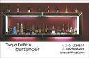 Επαγγελματική κάρτα για Bartenders: Η συγκεκριμένη κάρτα σχεδιάστηκε με στόχο να συνδυάζει την κομψότητα με την επαγγελματική αίσθηση του χώρου των bartenders. Το φόντο παρουσιάζει μια ζεστή παλέτα χρωμάτων που παραπέμπει στην ατμόσφαιρα ενός κομψού μπαρ, ενώ οι γραμμές είναι καθαρές και οι λεπτομέρειες καλοσχηματισμένες. Η επιλογή της γραμματοσειράς προσφέρει μία σύγχρονη και ευανάγνωστη εμφάνιση, η οποία ενισχύει την επαγγελματική παρουσία. Η κάρτα αυτή αποπνέει έναν δυναμικό χαρακτήρα που αντιπροσωπεύει την κορυφαία ποιότητα του επαγγέλματος. Με προσεγμένα σχέδια και καλαίσθητα χρώματα, αναδεικνύει την αξιοπιστία του bartender και δημιουργεί αίσθηση εμπιστοσύνης στον πελάτη. Ένας από τους βασικούς παράγοντες της επαγγελματικής κάρτας είναι η προσαρμοστικότητα και η λειτουργικότητά της. Υπάρχει η δυνατότητα να προσθέσετε το όνομά σας, το τηλέφωνό σας, το λογότυπό σας και άλλα στοιχεία επικοινωνίας, κάνοντάς την ιδανική για προσωπική ή επαγγελματική χρήση. Αναδείξτε τις υπηρεσίες σας με αυτή την κάρτα, η οποία μπορεί να συμπεριλάβει τα ειδικά κοκτέιλ και τις υπηρεσίες που προσφέρετε. Με μία τέτοια επαγγελματική κάρτα, κάθε bartender μπορεί να ξεχωρίσει και να αφήσει θετική εντύπωση στους πελάτες του. Μπορείτε να κάνετε όποιες αλλαγές θέλετε μέσω του online σχεδιαστικού εργαλείου.