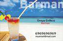 Επαγγελματική κάρτα για BartendersΑναδείξτε την τέχνη σας με μια επαγγελματική κάρτα που ενσωματώνει τον χαρακτήρα και τη δυναμική του επαγγέλματος σας. Ο συνολικός σχεδιασμός της κάρτας εντυπωσιάζει με την κομψότητα του και τα εκλεπτυσμένα χρώματα που επιλέχθηκαν προσεκτικά για να αντανακλούν ένα φιλόξενο και επαγγελματικό περιβάλλον. Η διάταξη είναι άψογη, με σύγχρονες γραμματοσειρές που διευκολύνουν την ανάγνωση και προσθέτουν μια σύγχρονη αίσθηση.Η κάρτα αυτή εκπέμπει επαγγελματισμό χάρη στην καθαρή αισθητική και την προσεγμένη σχεδίαση, η οποία προσφέρει αξιοπιστία και δημιουργεί θετική εντύπωση στους πελάτες σας. Τα background στοιχεία είναι διακριτικά και συμβαδίζουν με το θέμα, τονίζοντας την εξειδίκευση του μπάρμαν, προσφέροντας παράλληλα μία αίσθηση στυλ.Η προσαρμοστικότητα της κάρτας είναι ένα από τα μεγαλύτερα πλεονεκτήματα της. Μπορείτε εύκολα να προσθέσετε τα στοιχεία σας, όπως όνομα, τηλέφωνο και λογότυπο, βελτιώνοντας τη λειτουργικότητα της κάρτας. Επιπλέον, η κάρτα μπορεί να προβάλλει τις υπηρεσίες ή τα προϊόντα σας, όπως ειδικές κοκτέιλ δημιουργίες και προσφορές.Με αυτή την εξαιρετική επαγγελματική κάρτα, θα ξεχωρίσετε ανάμεσα στους συναδέλφους σας και θα αφήσετε μια εντυπωσιακή εντύπωση. Μπορείτε να κάνετε όποιες αλλαγές θέλετε μέσω του online σχεδιαστικού εργαλείου.