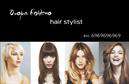 Επαγγελματική κάρτα για Hair Stylist: Σχεδιασμένη με προσοχή, αυτή η κάρτα αποπνέει έναν κομψό και σύγχρονο αέρα, ιδανική για επαγγελματίες του χώρου ομορφιάς. Τα χρώματα που κυριαρχούν είναι μαλακοί τόνοι του ροζ και του γκρι, που προσδίδουν μια αίσθηση φρεσκάδας και θηλυκότητας. Η διάταξη είναι ισοσκελής και ισορροπημένη, με ευανάγνωστες γραμματοσειρές που διευκολύνουν την επικοινωνία της πληροφορίας.Αντανάκλαση Επαγγελματισμού: Το σχέδιο της κάρτας αποτυπώνει τον επαγγελματικό χαρακτήρα και την αξιοπιστία ενός Hair Stylist. Η καλλιτεχνική προσέγγιση, που περιλαμβάνει διακριτικά σχέδια ή αναγνωρίσιμα στοιχεία του επαγγέλματος, δημιουργεί μια προσχηματισμένη εικόνα για τον επαγγελματία που την κατέχει.Προσαρμοστικότητα και Λειτουργικότητα: Αυτή η επαγγελματική κάρτα μπορεί εύκολα να προσαρμοστεί με τα στοιχεία σας, όπως όνομα, τηλέφωνο και λογότυπο. Κάθε στοιχείο επικοινωνίας μπορεί να τοποθετηθεί στρατηγικά, προκειμένου να προσφέρει ευχάριστη και προσιτή επικοινωνία στους πελάτες σας.Προβολή Υπηρεσιών ή Προϊόντων: Μην ξεχνάτε ότι αυτή η κάρτα μπορεί επίσης να χρησιμοποιηθεί για να προβάλει τις υπηρεσίες που προσφέρετε. Είτε πρόκειται για κομμώσεις, είτε για θεραπείες ομορφιάς, μπορείτε να συμπεριλάβετε και τις βασικές υπηρεσίες σας για ακόμα μεγαλύτερη εμβάθυνση σχέσεων με τους πελάτες σας.Η κάρτα αυτή σας βοηθά να ξεχωρίσετε και να αφήσετε μια θετική εντύπωση, ενισχύοντας την αναγνωρισιμότητά σας στον τομέα σας.Μπορείτε να κάνετε όποιες αλλαγές θέλετε μέσω του online σχεδιαστικού εργαλείου.