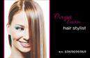 Επαγγελματική κάρτα για Hair StylistΑναδείξτε την τέχνη σας με αυτήν την εντυπωσιακή επαγγελματική κάρτα σχεδιασμένη ειδικά για Hair Stylists. Το σχέδιο αποπνέει κομψότητα και στυλ, με μια αρμονική παλέτα χρωμάτων που συνδυάζει το ροζ και το ασημί, δίνοντας μία αίσθηση φρεσκάδας και μοντερνισμού. Η διάταξη είναι προσεγμένη, με ευανάγνωστες γραμματοσειρές που αναδεικνύουν το όνομά σας και τις πληροφορίες επαφής.Η κάρτα αντανακλά την επαγγελματική σας εικόνα, ενισχύοντας την αξιοπιστία και τη φιλοτιμία σας στον τομέα της ομορφιάς. Κάθε στοιχείο, από τις εικονίτσες μέχρι τα γραφικά στοιχεία, είναι επιλεγμένα με φροντίδα για να προβάλλουν την εξειδίκευσή σας και να δημιουργούν μια θετική εντύπωση στους πελάτες σας.Αυτή η κάρτα προσφέρει ευελιξία στην προσθήκη προσωπικών στοιχείων όπως όνομα, τηλέφωνο και λογότυπο, επιτρέποντάς σας να την προσαρμόσετε σύμφωνα με τις ανάγκες σας. Δίνοντας έμφαση στις υπηρεσίες που προσφέρετε, μπορείτε να προσελκύσετε ακόμα περισσότερους πελάτες με την πρωτοτυπία σας.Με αυτές τις επαγγελματικές κάρτες, θα ξεχωρίσετε με μοναδικό τρόπο. Κάθε στιγμή που δίνετε μια κάρτα, είναι μια ευκαιρία να αφήσετε θετική εντύπωση που θα μείνει στον πελάτη σας.Μπορείτε να κάνετε όποιες αλλαγές θέλετε μέσω του online σχεδιαστικού εργαλείου.
